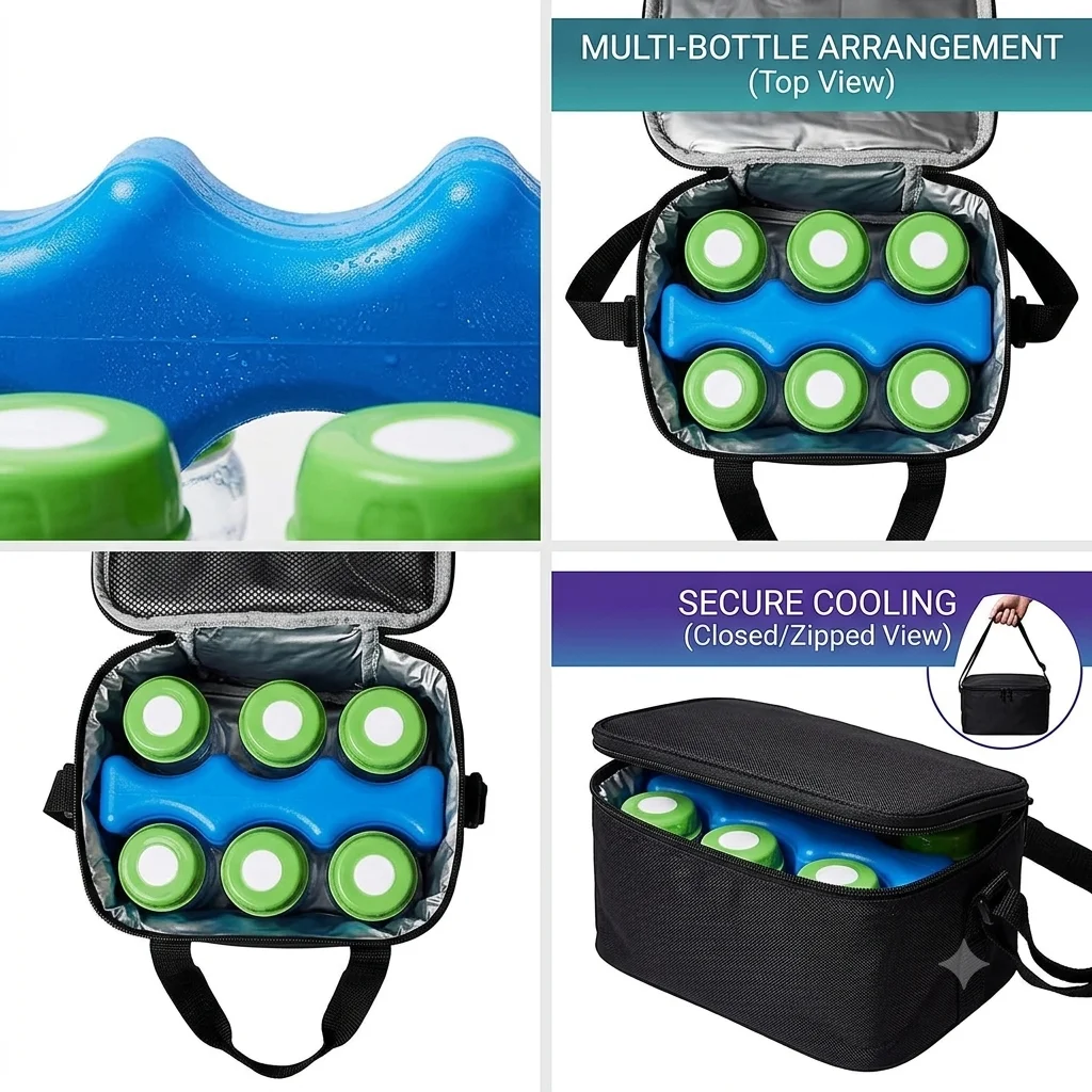 Ice pack cooler bag