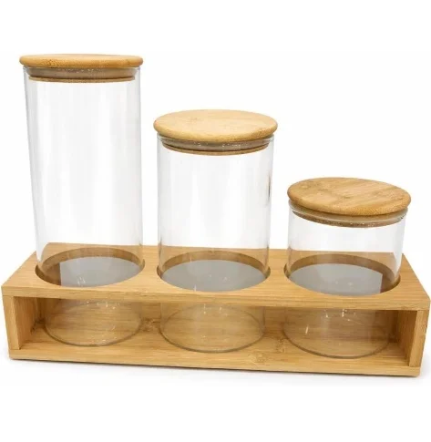 Glass jars storage