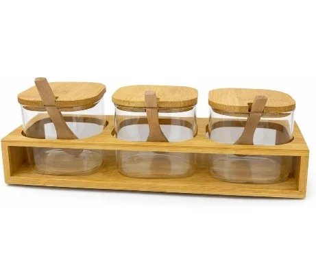 Glass storage jars